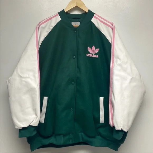 NWT Adidas VRCT Jacket Green Three stripe S - Picture 5 of 12